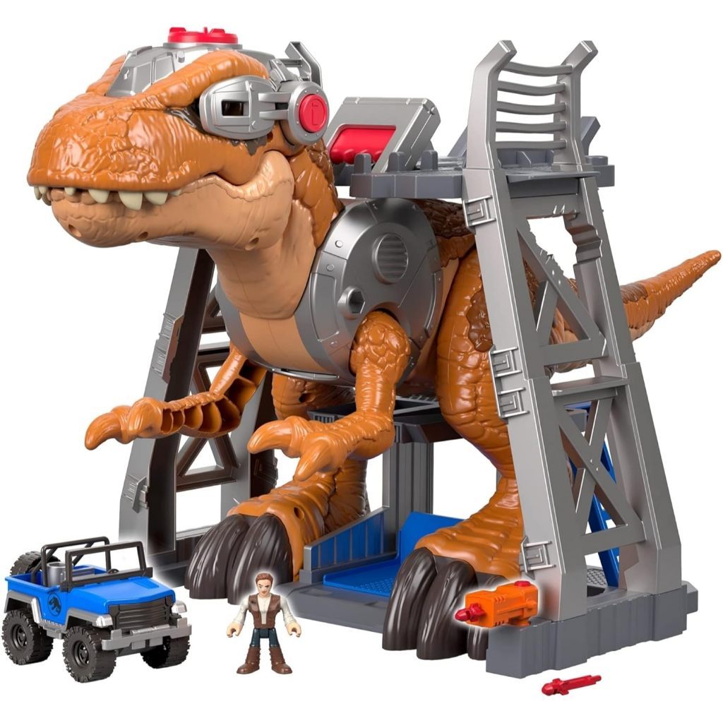 Fisher-Price Jurassic Rex Toy With Owen Figure