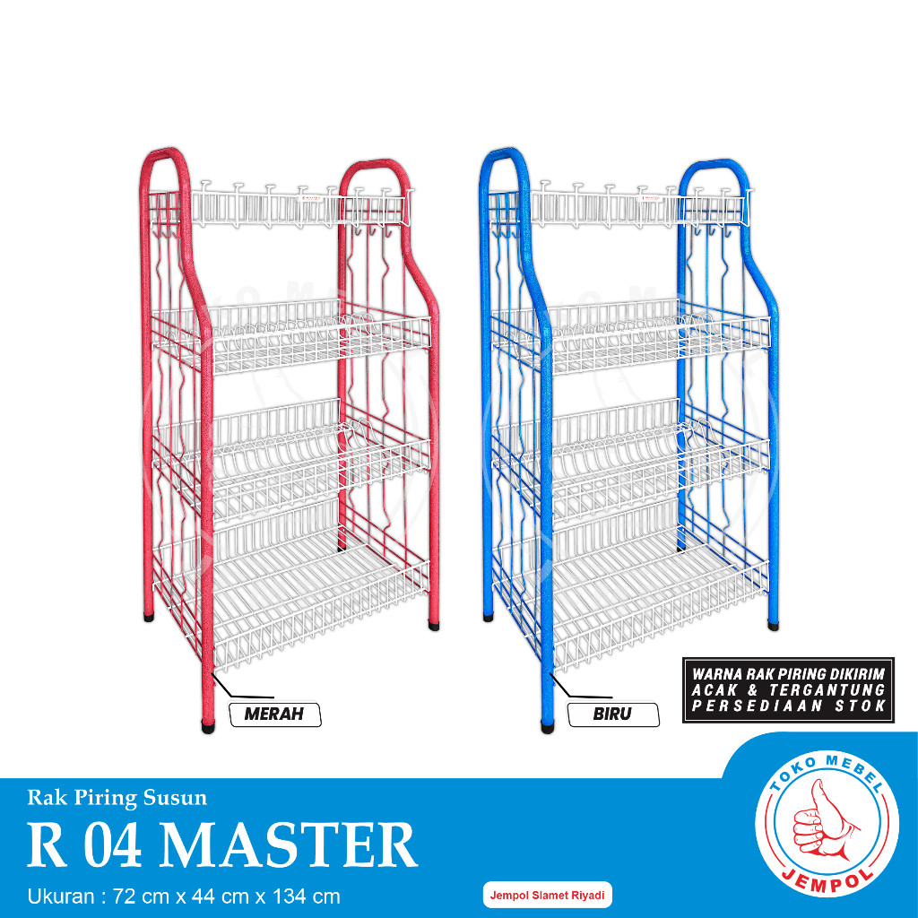 gdb - Rak Piring R04 MASTER Rak Dapur / Penyimpanan Serbaguna / Rak Pengering Piring Dapur