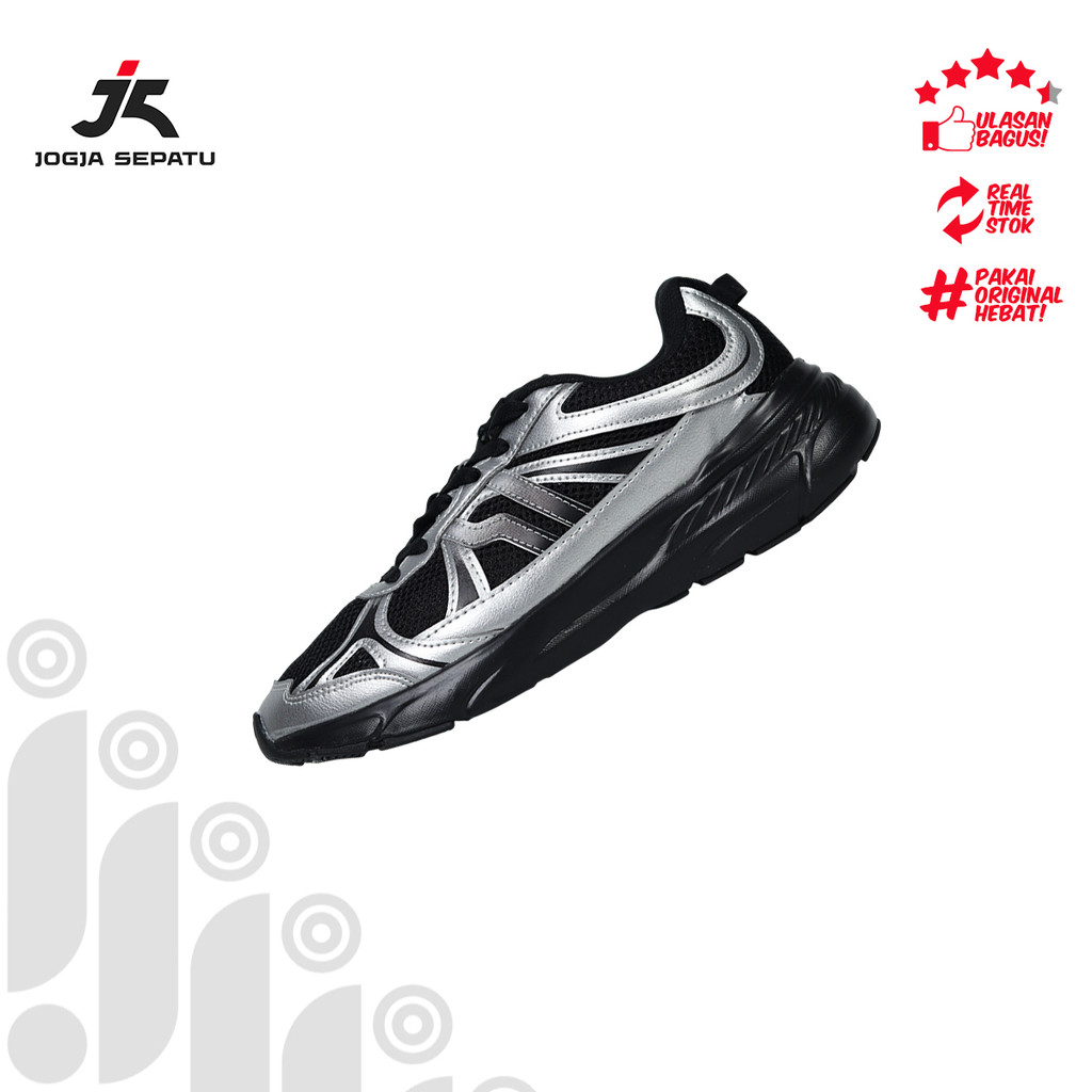 Piero Sepatu Sneakers Jogger V54 Breaker Piero 25TH Anniversary - Silver/Black/Soybean