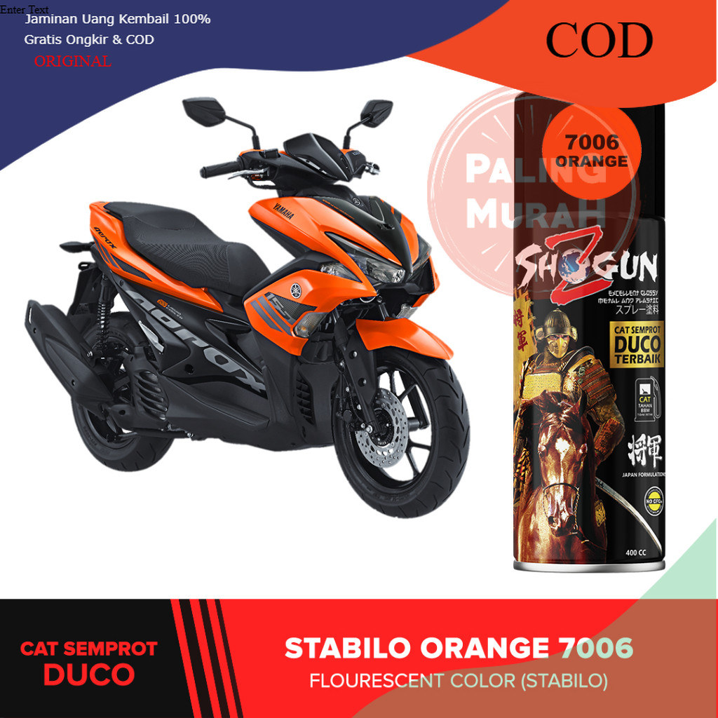 JAPAN Cat Semprot Motor Shogun Z Paint Orange Stabilo - Orange Fluorescent 7006