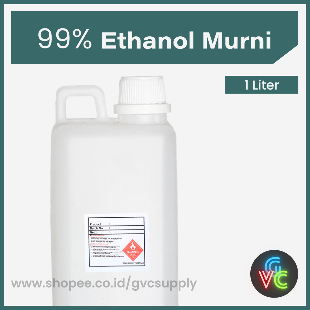 Ethanol Murni 99.8% 1 Liter - GVCSupply - Alkohol Ethanol Murni