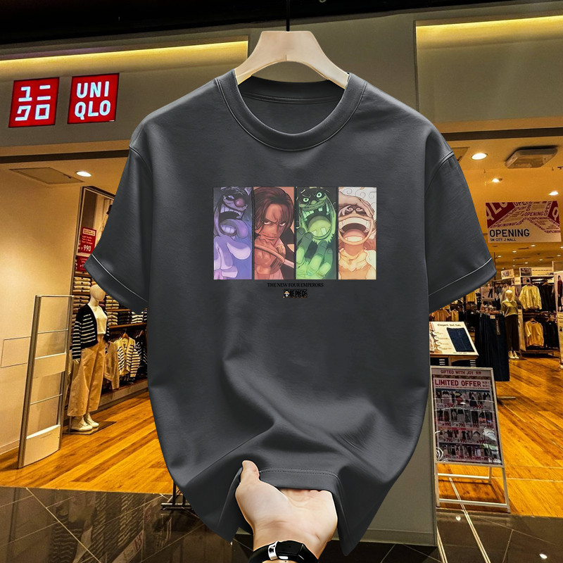 Kaos Uniqlo x One Piece Original Style UT Anime Monkey D Luffy Zoro Oversized Tee Katun Adem Streetw