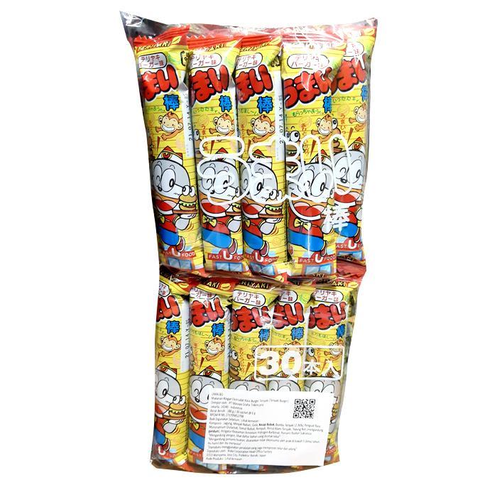 EXP MAY 2026 - Non Halal - Yaokin Umaibo Japan / Snack Stick Jagung (30 pcs x 6 Gr) 180 Gr/Pack - Bu