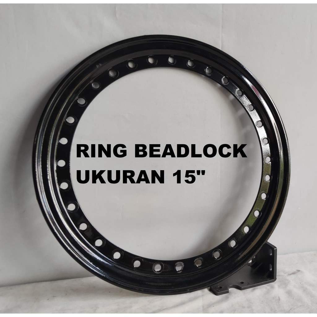 RING VELG BEADLOCK STEEL / BESI UKURAN 15 INCI HITAM / BLACK ( Ring Beadlock 15 Black )