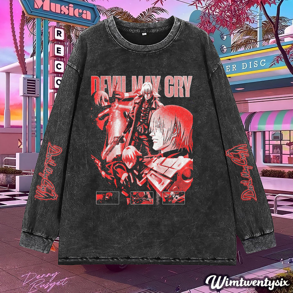 Wimtwentysix “devil may cry” Oversized T-Shirt | Oversize Longsleeve | washing tee