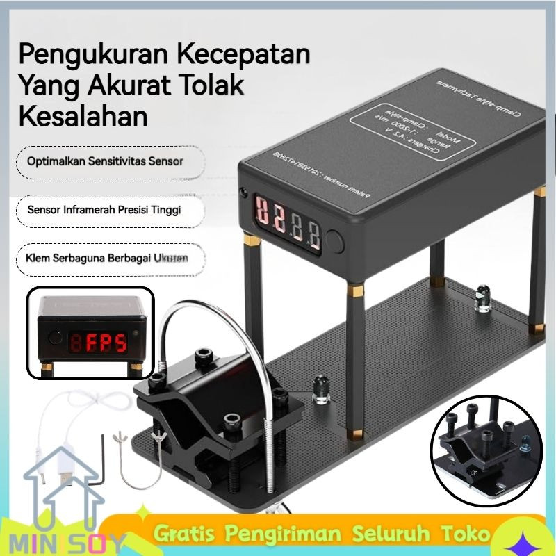 [COD] Chrono HT-X3006 WiFi Version 2026 Hante | Alat Ukur Kecepatan FPS Peluru/AEG Digital Akurat