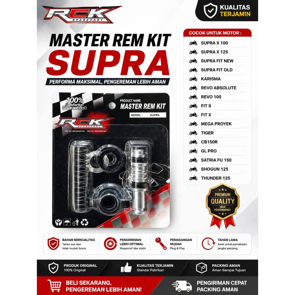 SEAL MASTER REM DEPAN SUPRA X LAMA SUPRA X 125 KHARISMA RCK
