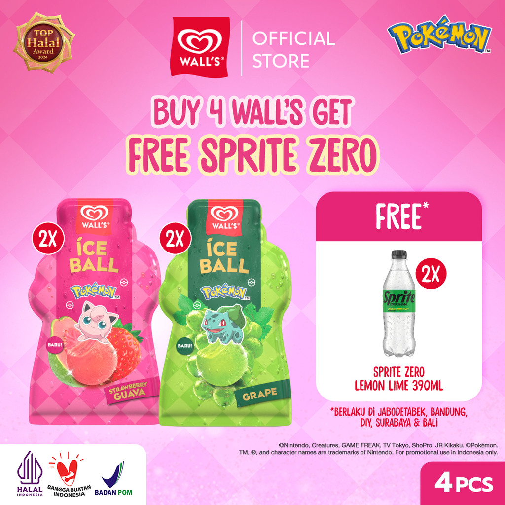 [FREE SPRITE ZERO] Buy Wall's Ice Ball Edisi Pokémon