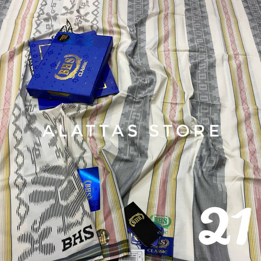 (BARU) Sarung BHS Classic Kawung Dobby Gold Silver KWG KDP ORIGINAL