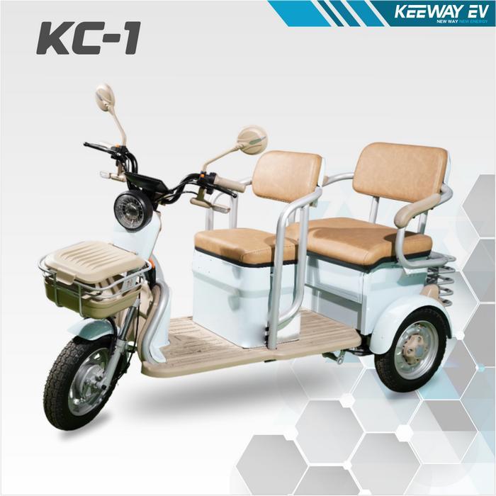 Sepeda Listrik Roda 3 Keeway KC-1 600W | Motor Listrik Tiga Roda Dewasa  | Baterai 60V 20Ah | Jarak 