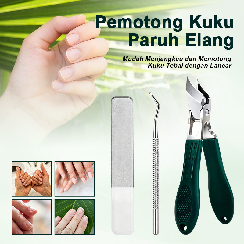 COD Pemotong Kuku Paruh Elang Jerman Import dengan Pisau Tajam - Cocok untuk Kuku Kaki yang Keras & 