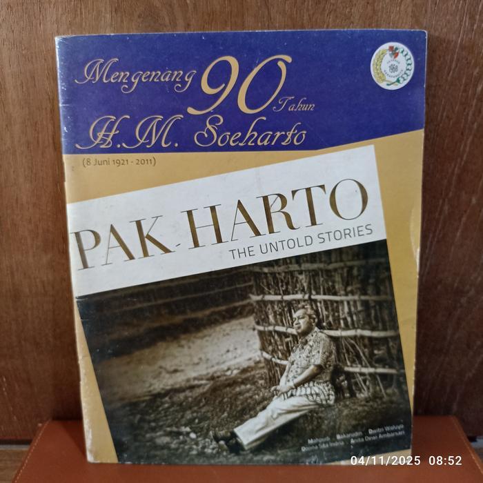 buku mengenang 90 tahun HM soeharto pak harto the untold stories 56 hal banyak foto