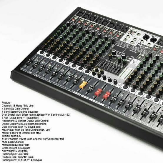 Mixer Audio ASHLEY MDX 16 • 16 Channel