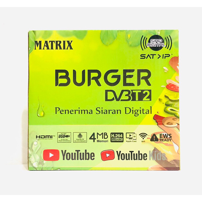 Set Top Box Matrix Burger STB Matrix Burger Digital TV Full HD 1080