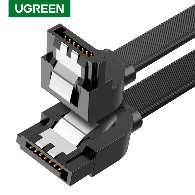Ugreen SATA Cable 3.0 to Hard sk Drive SSD HDD Sata 3 Straight Right-angle Cable for Asus MSI Gigaby