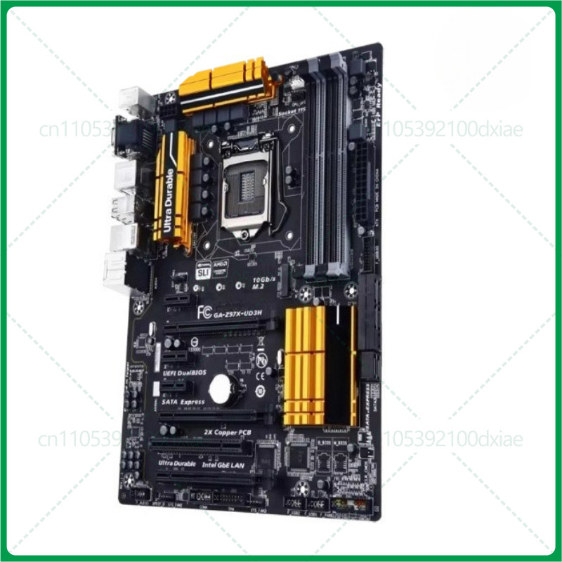Used For GIGABYTE Z97X UD3H motherboard LGA1150 DDR3 32G VGA+DVI+HDMI ATX