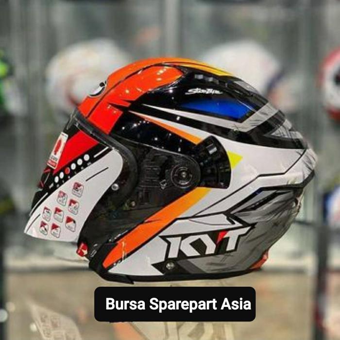 Helm KYT NFJ simone corsi orange fluo limited NF-J corsie - S