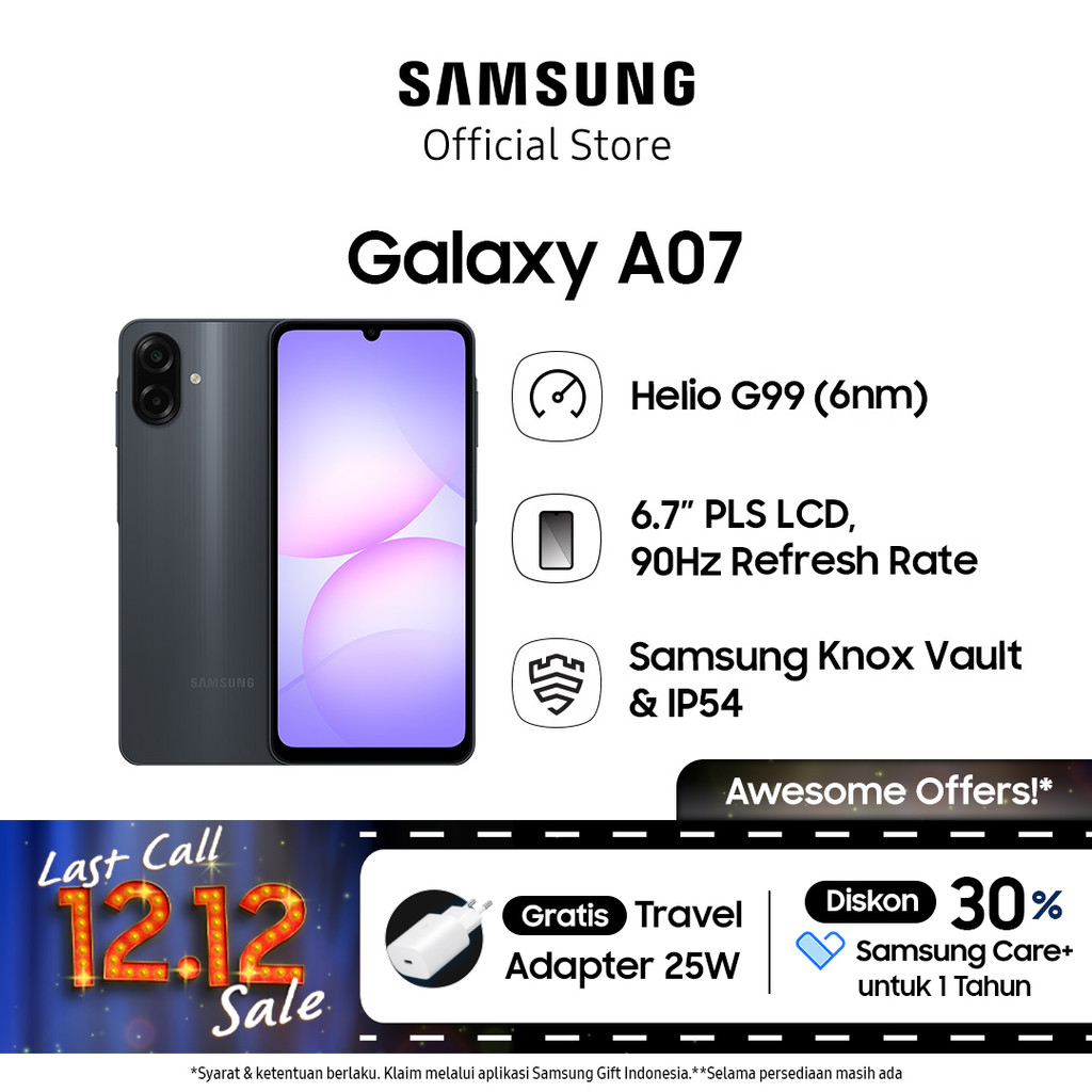 Samsung Galaxy A07 8/256GB - Black