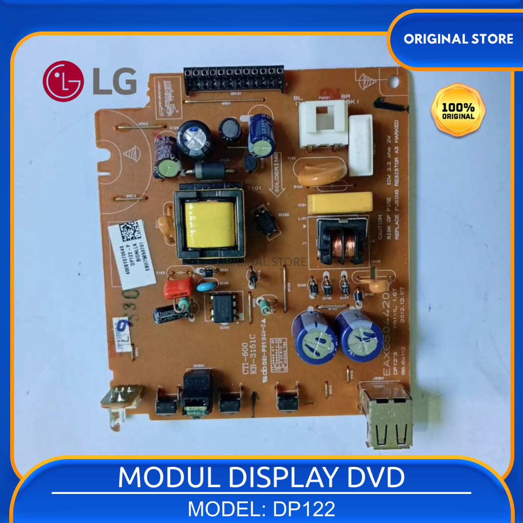 Papan Power Modul Supply DVD LG DP122 EBR75859701