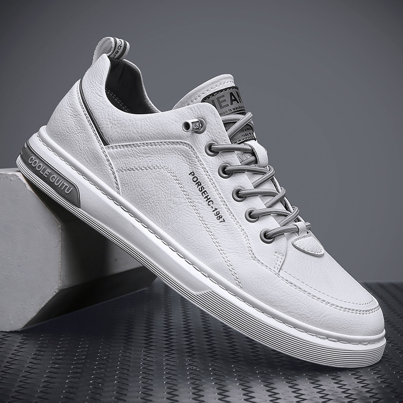 Blynee Sepatu Sneakers Pria Sepatu Sekolah Anak Laki Laki Sepatu Olahraga Casual Cowok Putih Hitam
