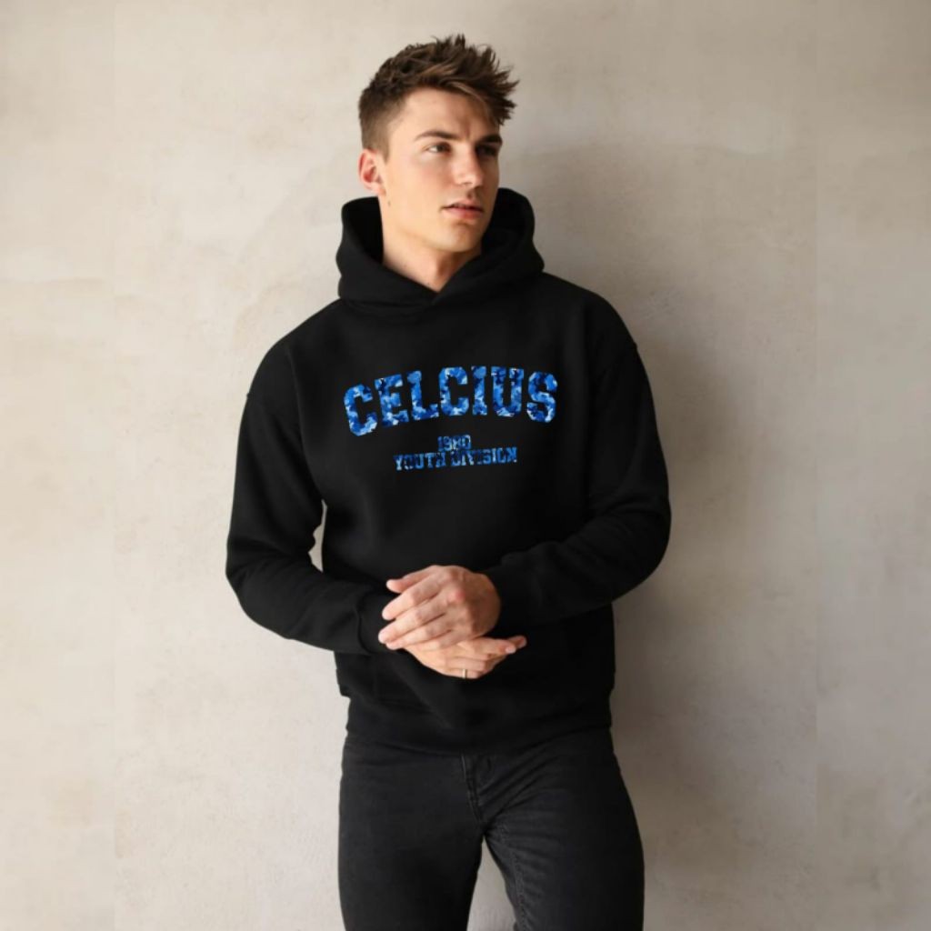 HOODIE CELCIUS BLACK BLUES ARMY CAMOUFLAGE  SWEATER DISTRO UNISEX (SABLON)