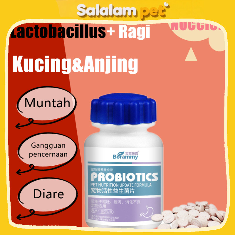 Vitamin Kucing/probiotik kucing/ Probiotic Tablet / Vitamin Kucing MASALAH PENCERNAAN untuk Diare, M