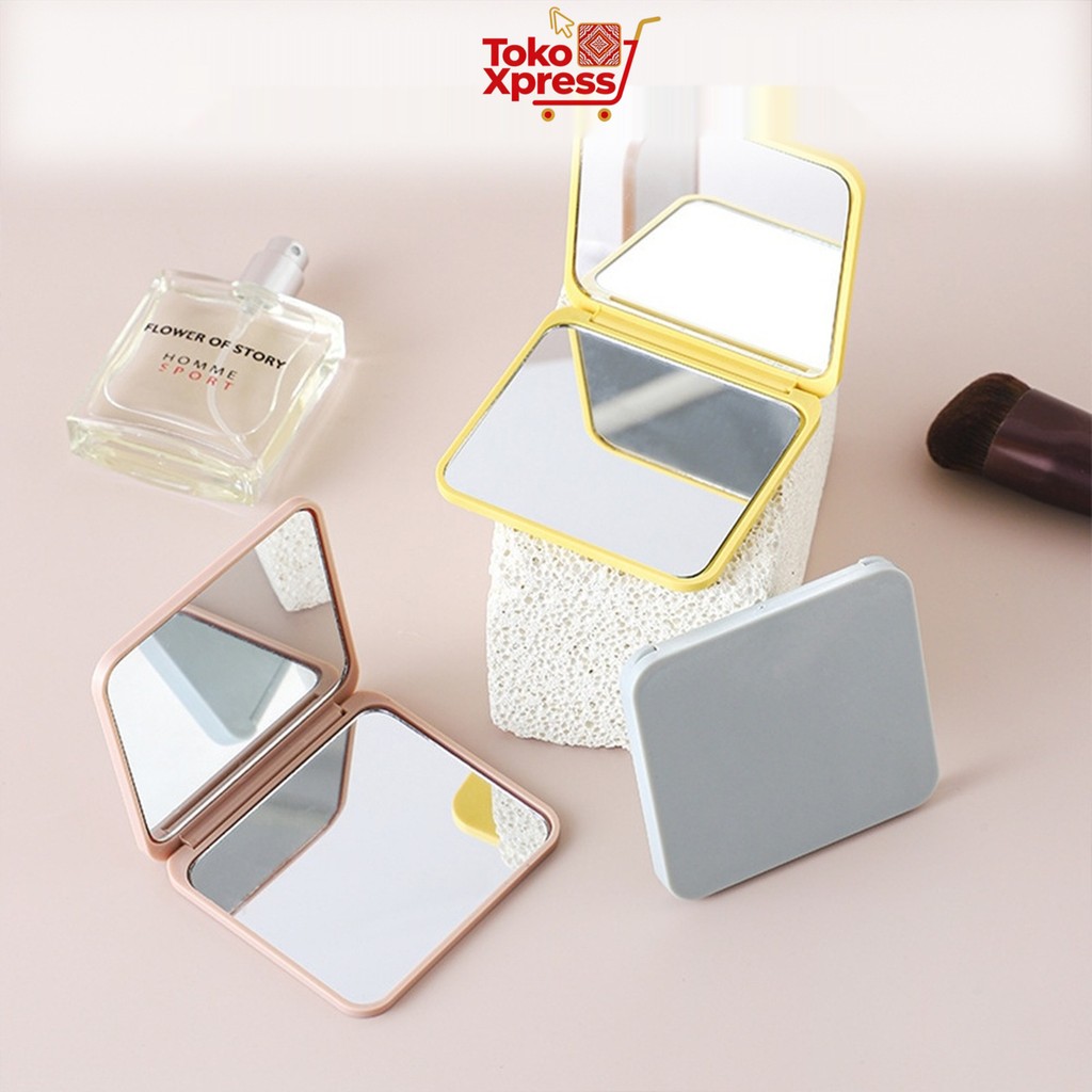 Toko Xpress Cermin Lipat Mini Portable 2 Sisi Mudah Dibawa Untuk Travel Dan Touch Up Makeup Di Mana 