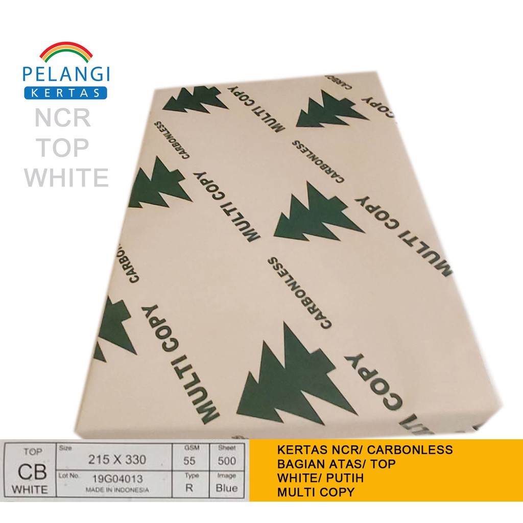 Kertas NCR Folio/F4 TOP Putih Bagian Atas 1 Rim Multicopy