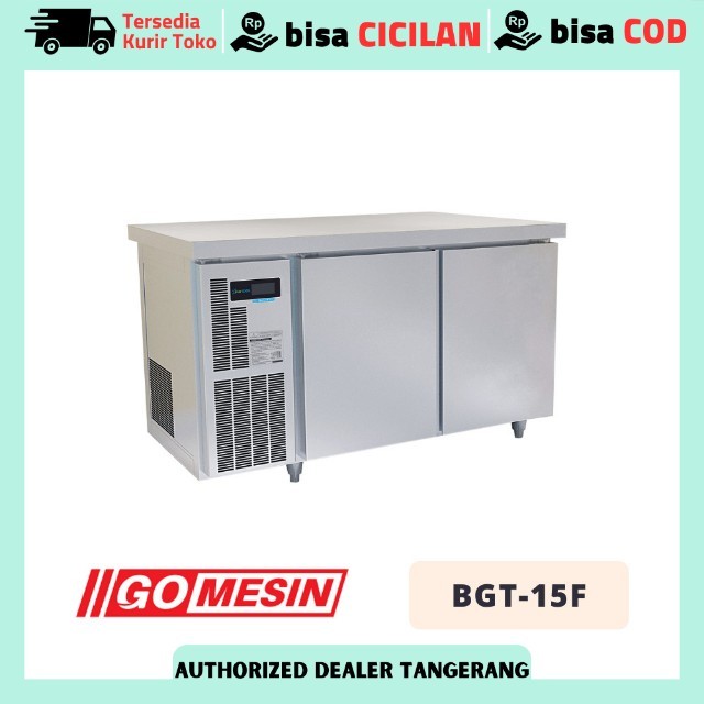 UNDERCOUNTER CHILLER STAINLESS STEEL 2 PINTU GOMESIN BGT-15F