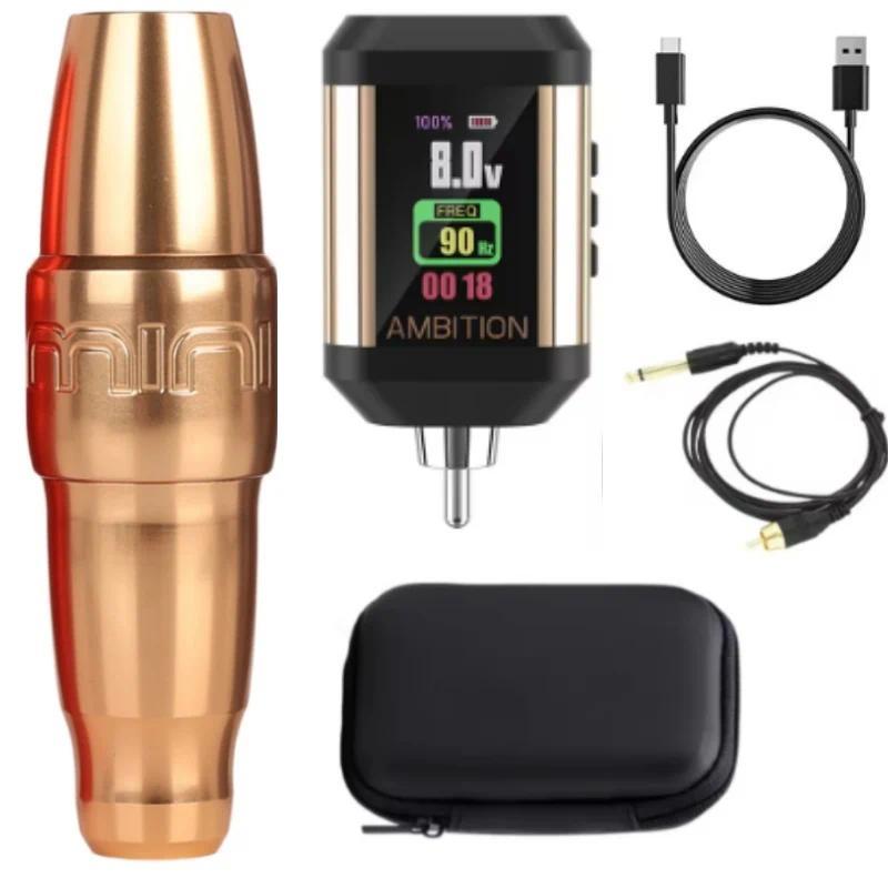 Wireless Tattoo Kit Complete FK Mini Machine Battery  Rotary Tattoo Pen Permanent Makeup Tattoo Kit