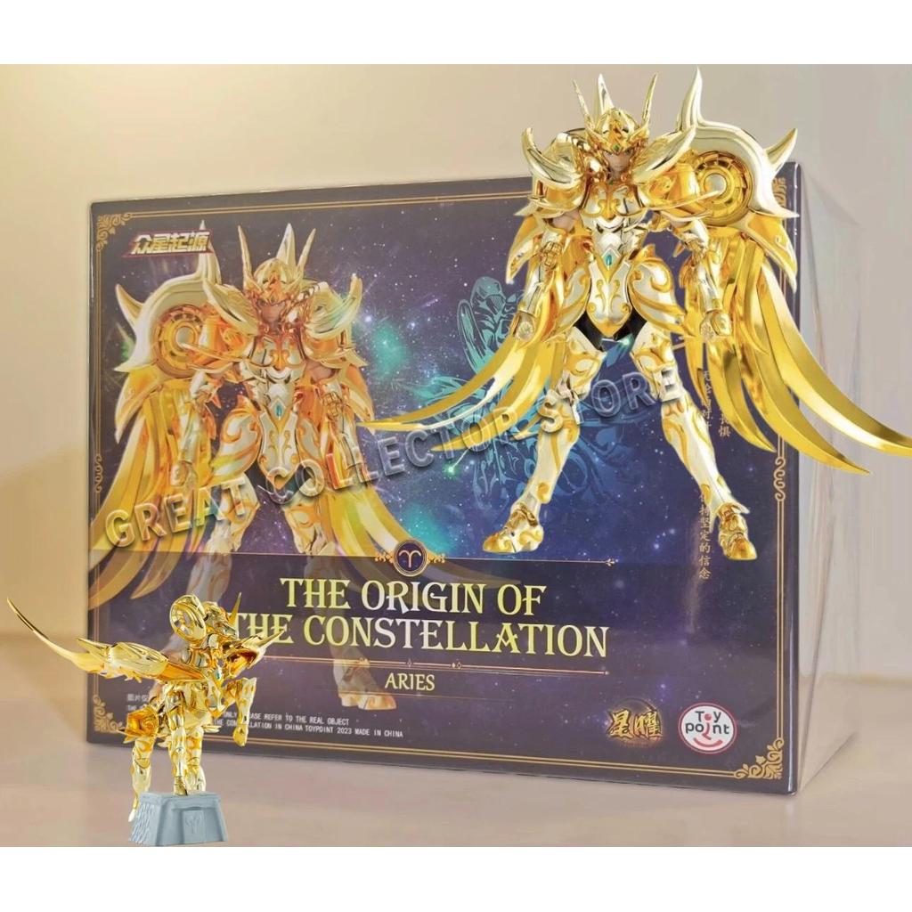 Toypoint Saint Seiya Myth Cloth EXM Aries Mu S.O.G. Articulated Figure with Totem Effect Parts Colle