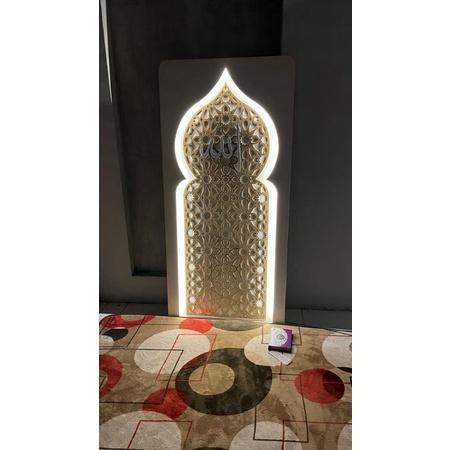 Dekorasi mushola rumah/partisi mushola rumah/petunjuk kiblat/arah kiblat/ mushola rumah/ hiasan mush