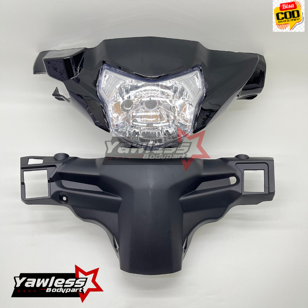 Batok 1 Set Vega ZR Totok Depan Vega ZR Warna Hitam / Batok dan reflektor vega ZR 2008