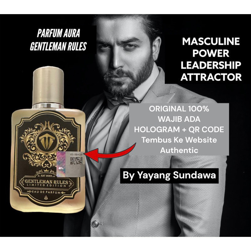 PROMO Parfum Aura GENTLEMAN RULES Original by Yayang Sundawa, Parfum Pria,Cowok Premium