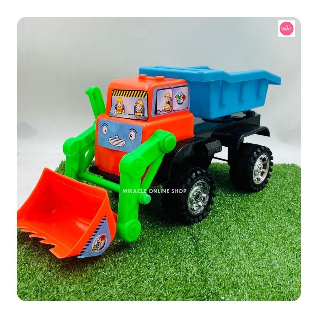 MAINAN MOBIL TRUK PASIR + BULDOZER / TRUK BESAR