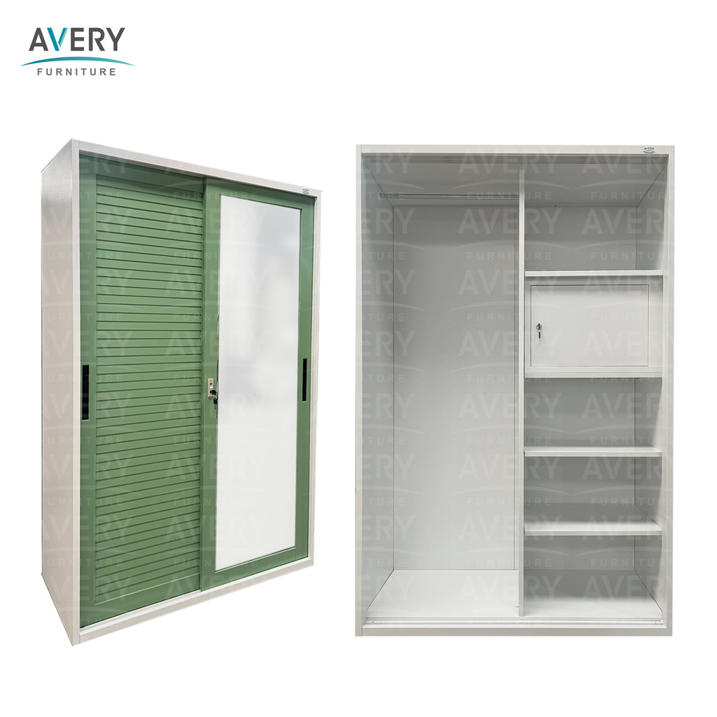 Avery - EMH-1200SL - Lemari Pakaian Besi 2 Pintu Sliding