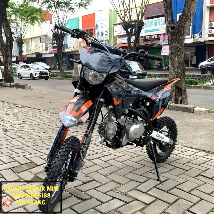 MOTOR MINI TRAIL 110CC XTM MATIC RING 14/12 MESIN 4TAK - Biru Matic - Biru Matic