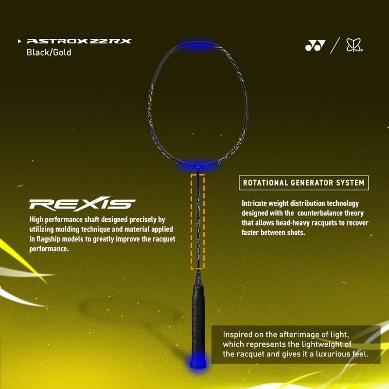 YONEX ASTROX 22 RX RAKET BADMINTON ORIGINAL NEW COLOR