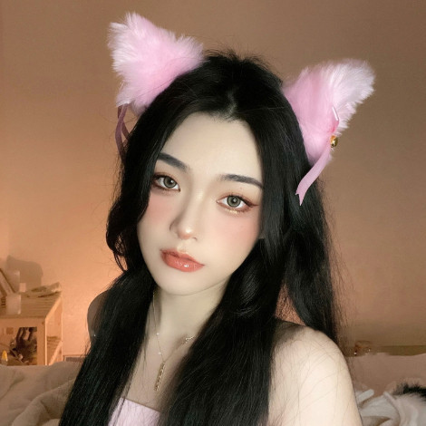 F5892 Bando Telinga Kucing Nekomimi  Bando Bell Kucing Cosplay  Bando Kucing Wanita  Cosplay Furry H