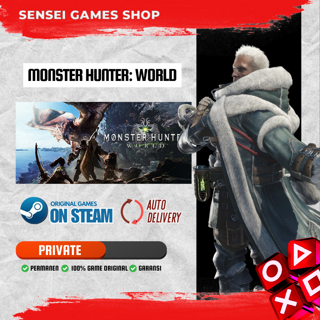 [BONUS GAME STEAM] Monster Hunter: World / AUTO DELIVERY / STEAM / Game PC / Games Computer / Origin