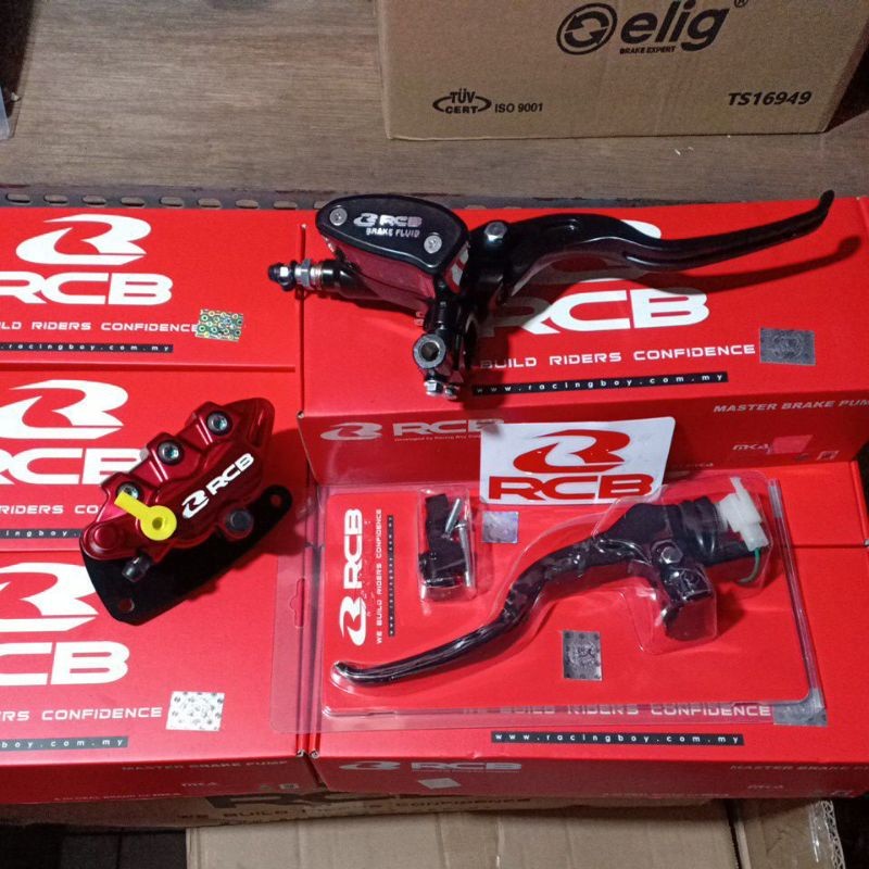 Master Rem Set RCB Oval 14 MM + Kaliper RCB S1 Series Scoopy Beat Street Genio