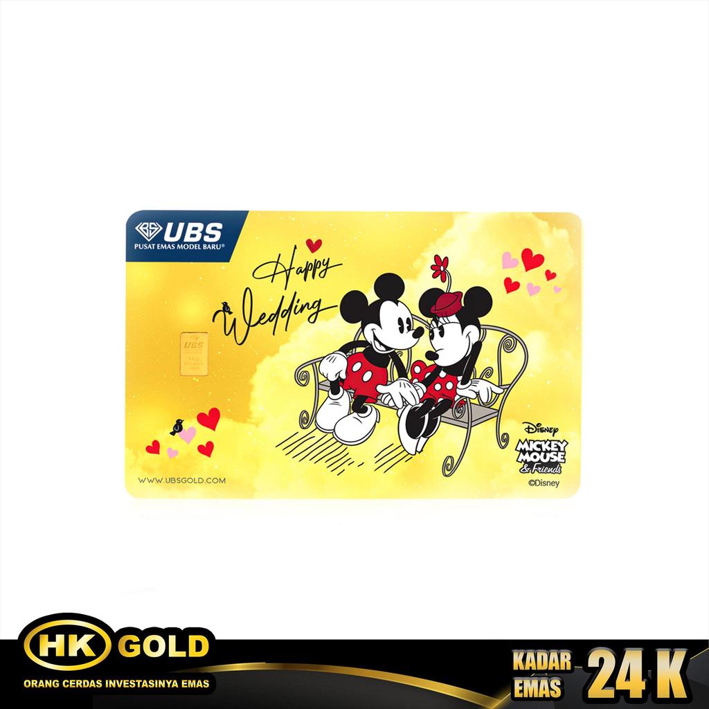 Logam Mulia 24K  0.100 Gram UBS  Happy Wedding