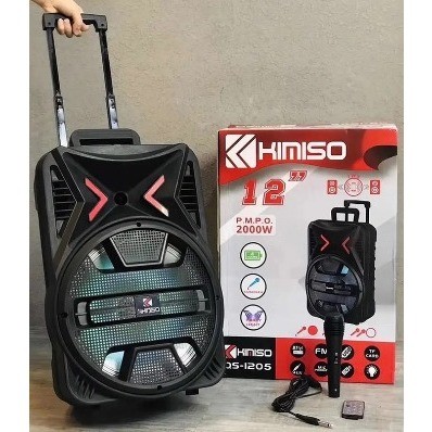 Speaker Bluetooth Portable Karaoke Suara Bass 12Inch - Speaker 1205 Free Mic