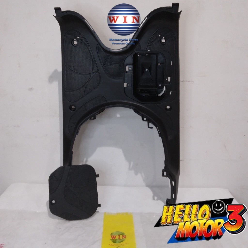 Pijakan Kaki + Tutup Aki Scoopy 110 FI 2013 2014 2015 | footrest atas WIN | bordes pijakan motor inj