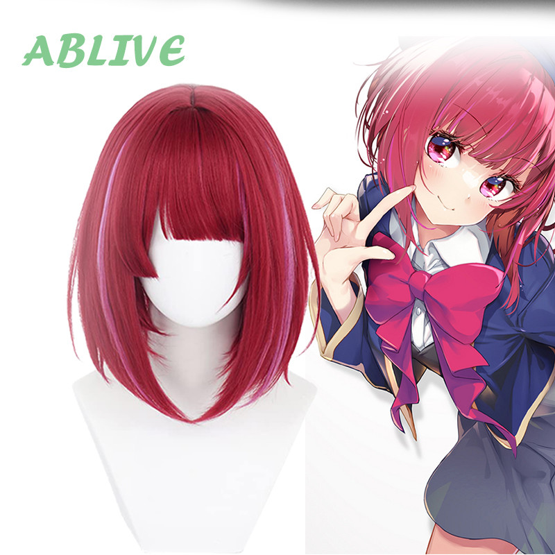 Wig OSHI NO KO Cosplay Karakter Anime Wig Pesta Arima Kana Wig Pendek Loli