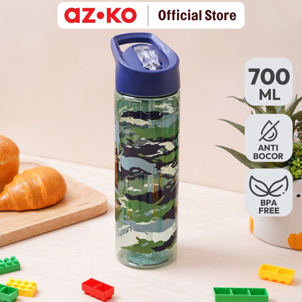 AZKO Tumbler Botol Air Tempat Minum Botol Minuman Water Bottle Tumbler Minum Tambler Smash Botol Min