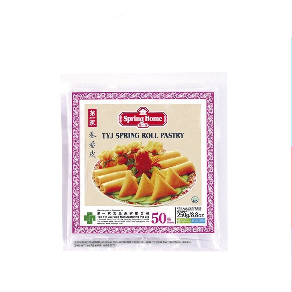 [UniGrosir] TYJ Spring Home Roll Pastry 5 inch 50 Sheets 250 gr Kulit Pangsit Lumpia