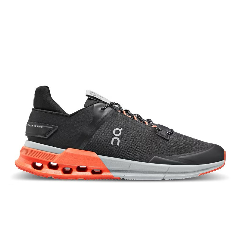 ON RUNNING CLOUDNOVA FLUX GREY ORANGE