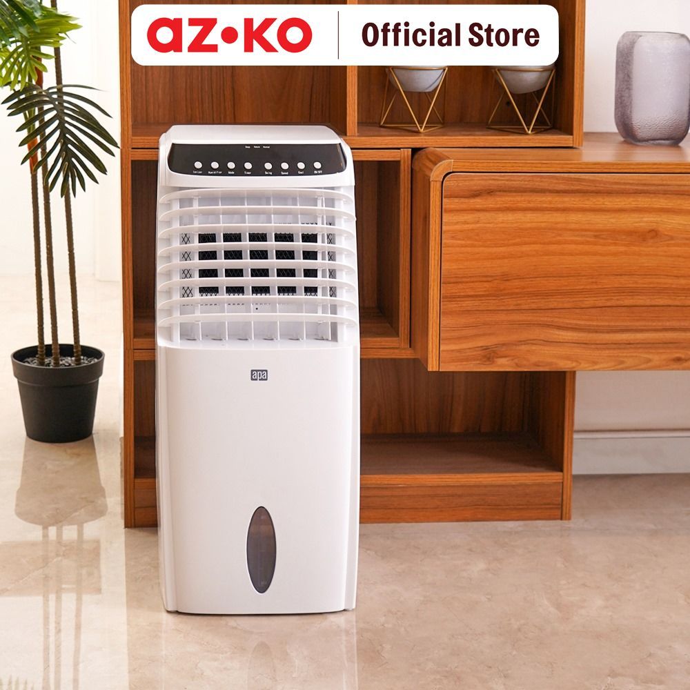 AZKO Apa 10 ltr Air Cooler 1200cmh - Putih Ice Conditioner Pendingin Ruangan Penyejuk Udara Kipas An