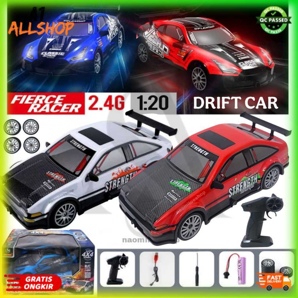 Fierce racer drift RC 2,4 GHZ Mobil RC Drift 4WD 2,4GHz mainan Mobil Remote control Drift racing